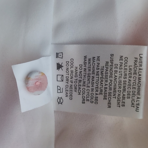 House Of Harlow 1960 Maxi Floral Short Sleeve Dress Gold Accent Button Down  M - Picture 10 of 10